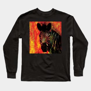 Artistic Zebra Long Sleeve T-Shirt